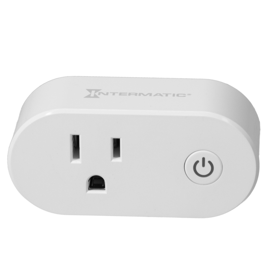 Intermatic SH-ABSP-WH, ABRA Wi-Fi Smart Plug with Bluetooth® Gateway, 120V