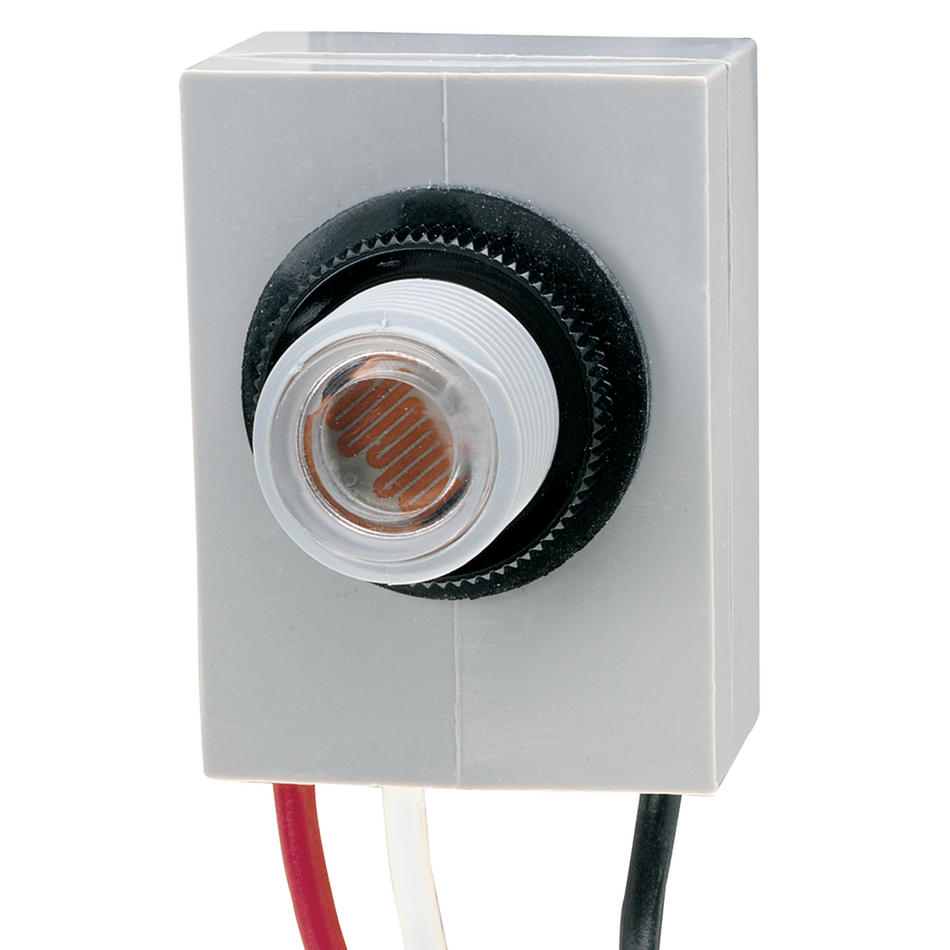 Intermatic K4021C, Button Thermal Photocontrol, Fixed Position Mounting, Mechanism Only, Dusk-To-Dawn, 120V