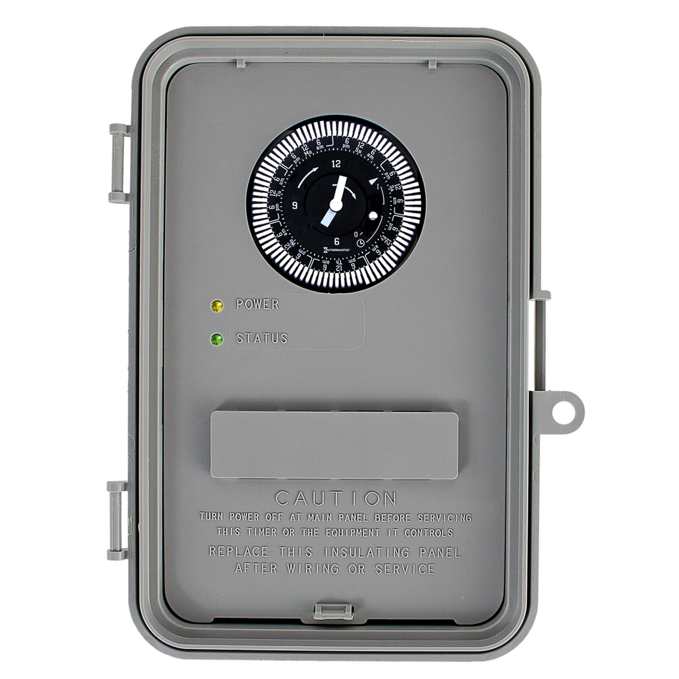 Intermatic GM40AV-W, 7-Day and Auto-voltage General Purpose Time Control, Type 3R outdoor enclosure, DPDT, 40A, 120-277V