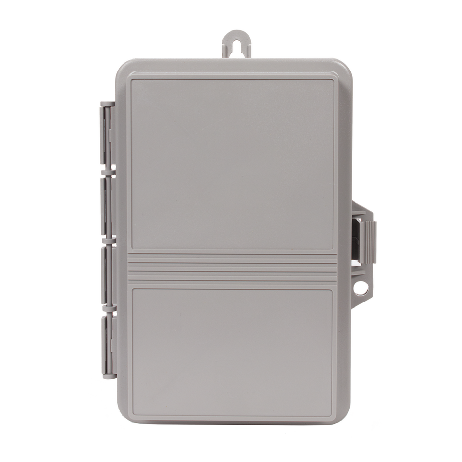 Intermatic E200, Display, Plastic Type 3R Enclosure with Hinged Door and Latch, Gray