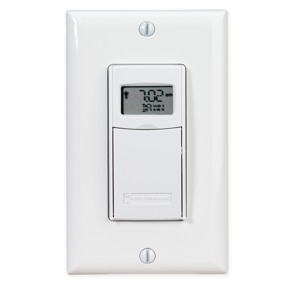 Intermatic ST01, 7-Day Heavy-Duty Programmable Timer, 120-277 VAC, 15A, White