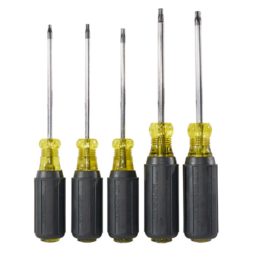 Klein Tools 19555, Screwdriver Set, TORX® Cushion-Grip™, 5-Piece