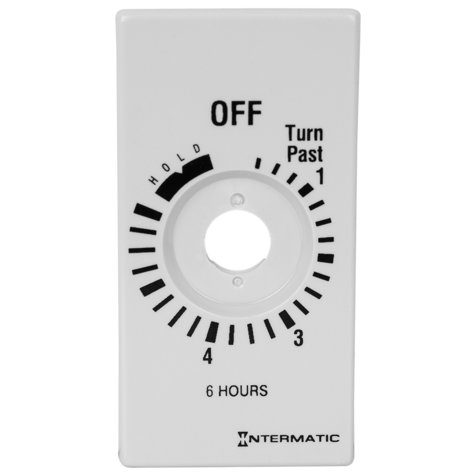 Intermatic 148FD5060, Plate for 6-Hr with HOLD, White (FD6HHW)