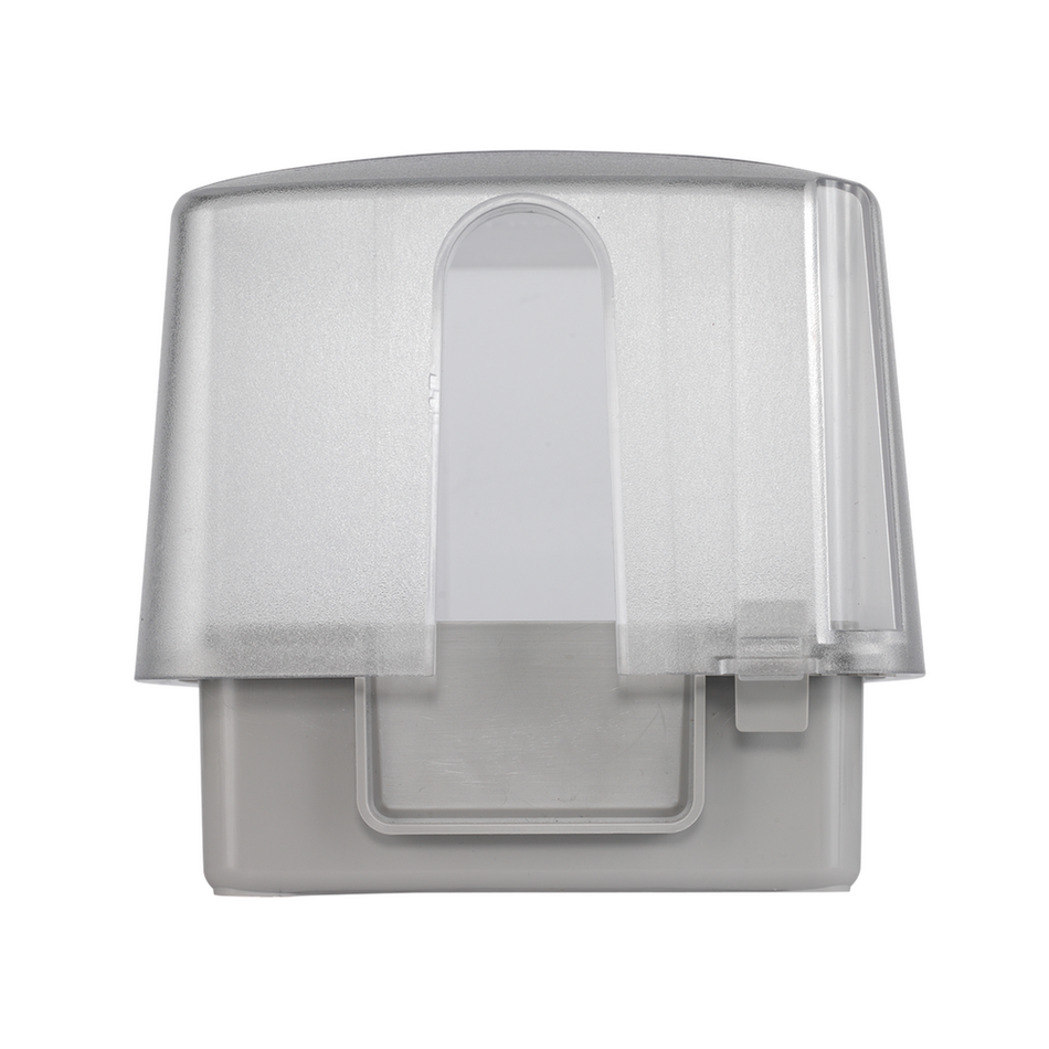 Intermatic WP5500C, Extra-Duty Plastic In-Use Weatherproof Cover, Double-Gang, Vrt, 4.75" Clear