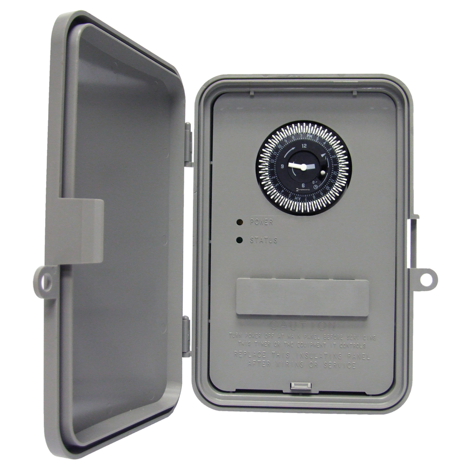Intermatic GM40AV-QW, 7-Day and Auto-voltage General Purpose Time Control, Type 3R outdoor enclosure w/Battery Backup, DPDT, 40A, 120-277V
