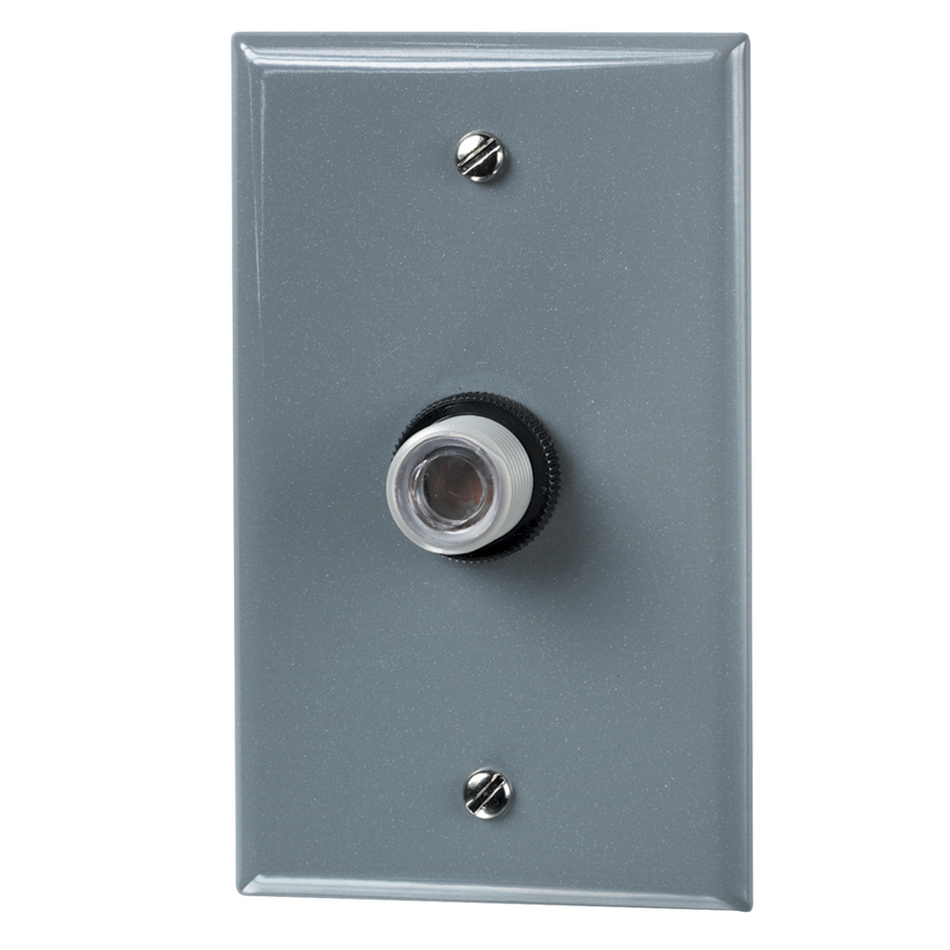 Intermatic K4321C, Wall Mount Thermal Photocontrol, Dusk-To-Dawn, Gray Wall Plate, 120V