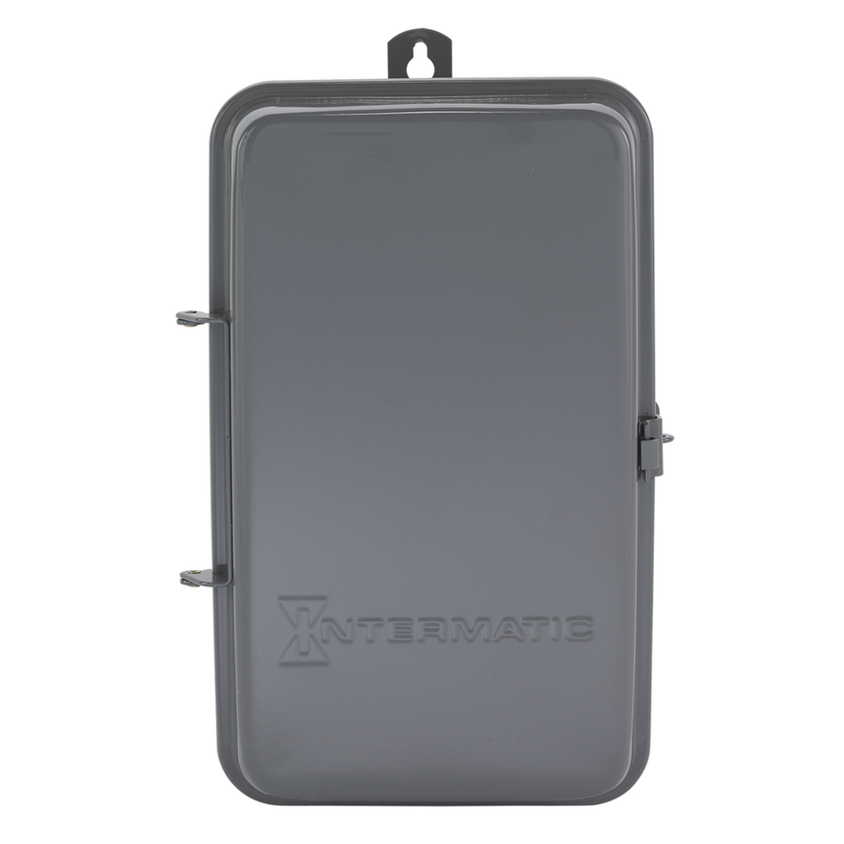 Intermatic T1471BR, 24-Hour Mechanical Time Switch with Skip-a-Day, 120 VAC, 60Hz, 4-SPST, Outdoor Metal Enclosure, 1 Hour Interval