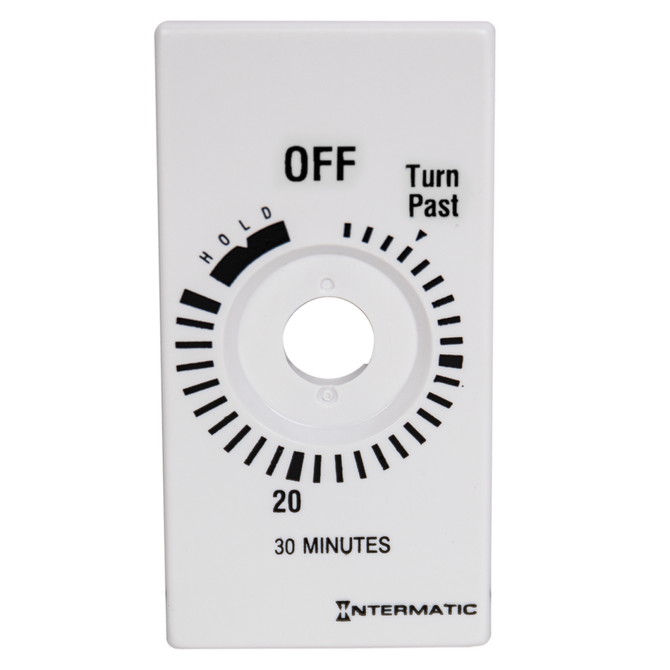 Intermatic 148FD5056, Plate for 30-Min with HOLD, White (FD30MHW)