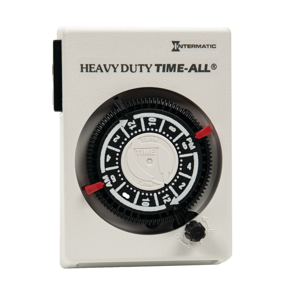Intermatic HB114, Heavy-Duty Appliance Plug-In Timer, 24 Hour, 3-prong Grounded Plug and Receptacle, 4800W, 240V