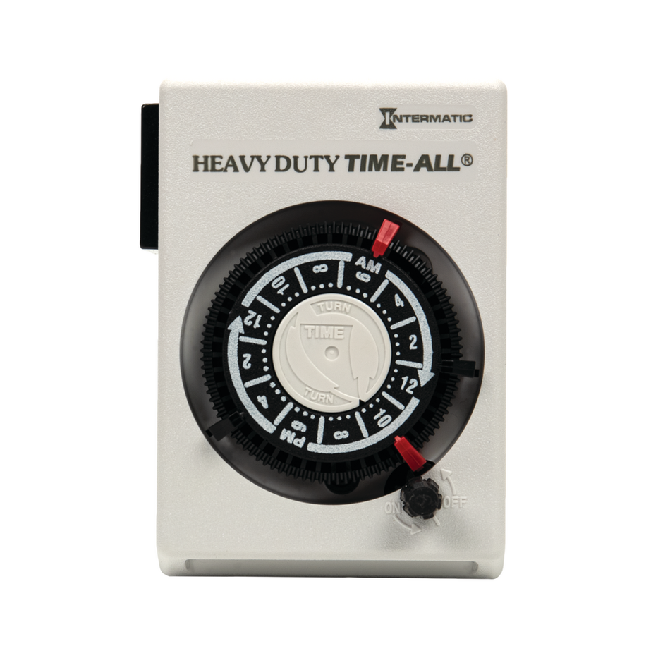 Intermatic HB113, Heavy-Duty Appliance Plug-In Timer, 24 Hour, 3-prong Grounded Plug and Receptacle, 2500W, 120V