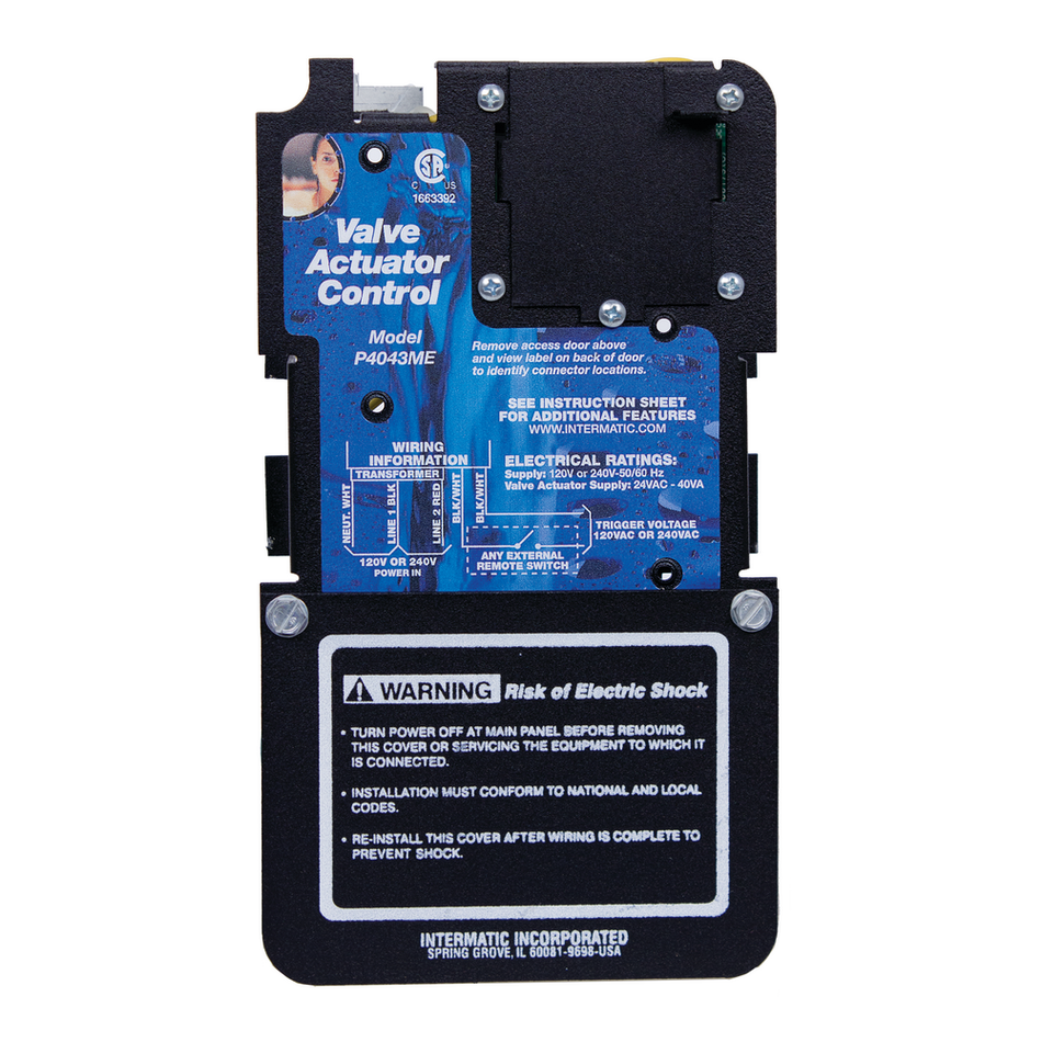 Intermatic P4043ME, Valve Actuator Control, Mechanism Only, 120/240V