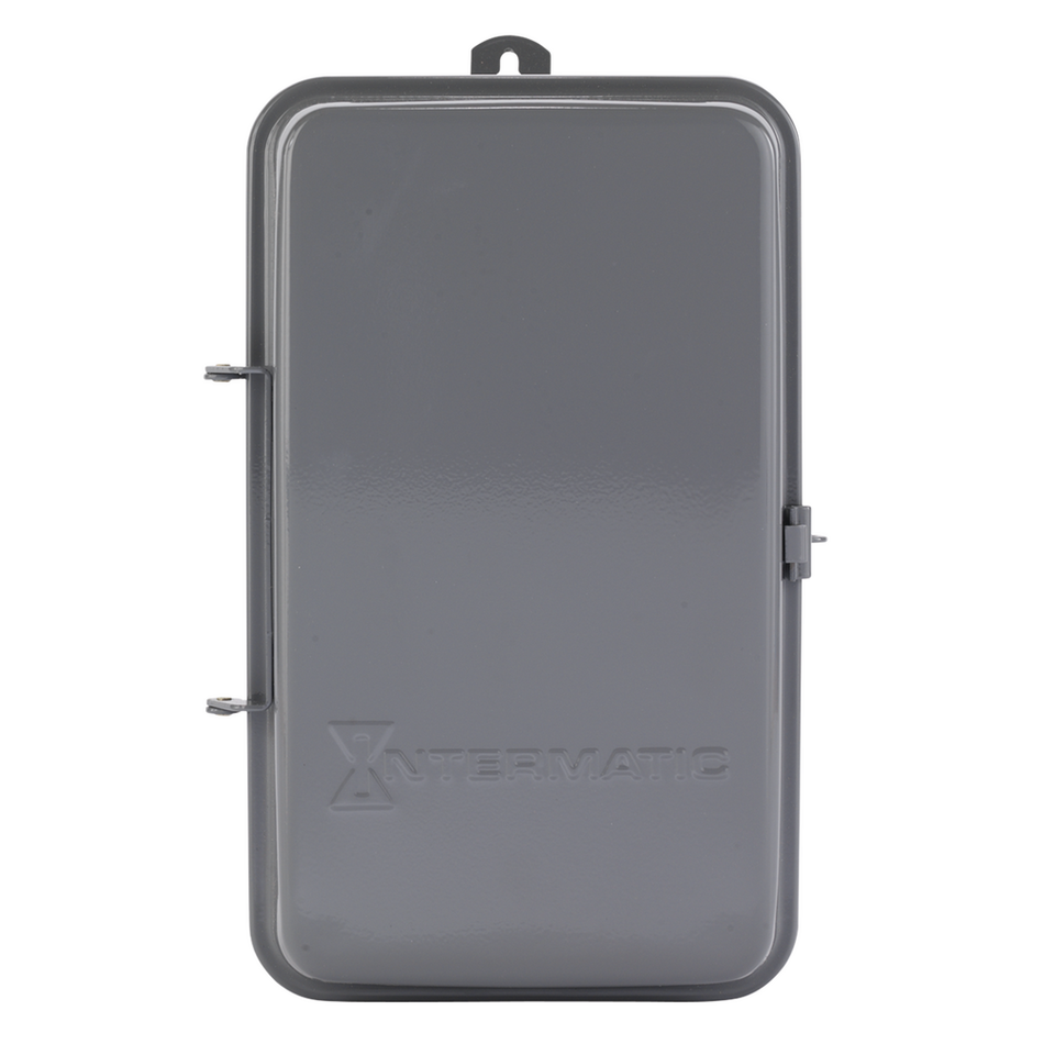 Intermatic T1976R, 24-Hour Mechanical Time Switch with Skip-a-Day, 208-277 VAC, 60Hz, SPDT, Outdoor Metal Enclosure, 15 Minute