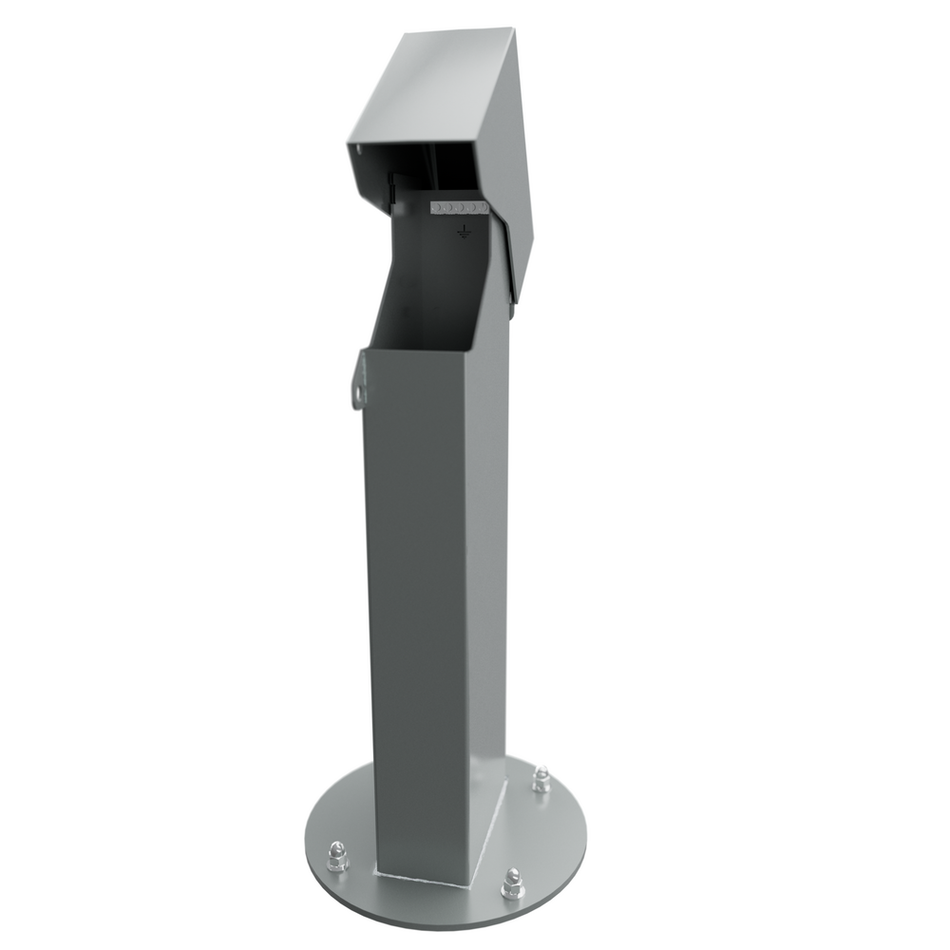Intermatic OP2GY18, 2x4, 18" Single-Gang GFCI Mount Hinge Top Pedestal, Gray