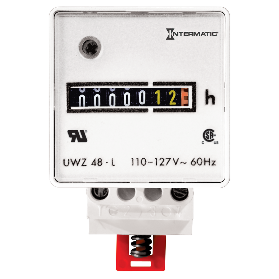 Intermatic UWZ48V-120U, AC Hour Meter, 120 VAC