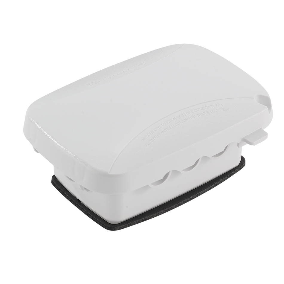 Intermatic WP5000W, Extra-Duty Plastic In-Use Weatherproof Cover, Single-Gang, Vrt/Hrz, 2.25" White