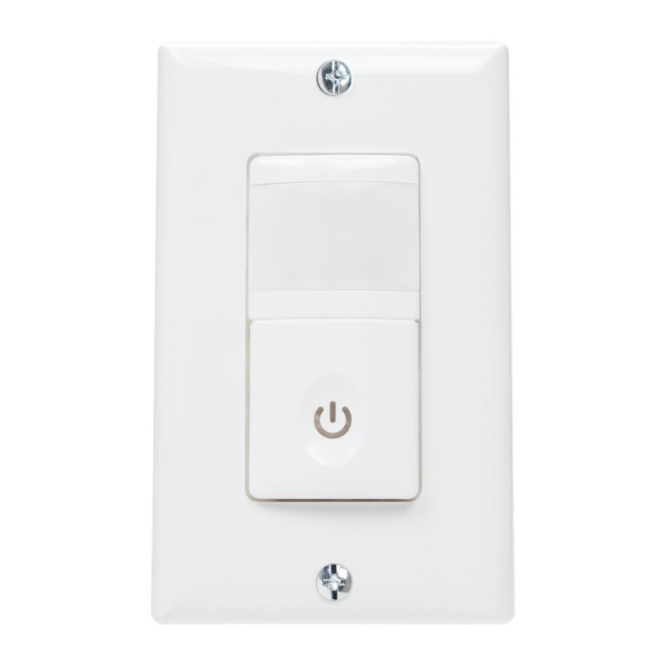 Intermatic IOS-DPBV-WH, Residential In-Wall PIR Vacancy Sensor, White