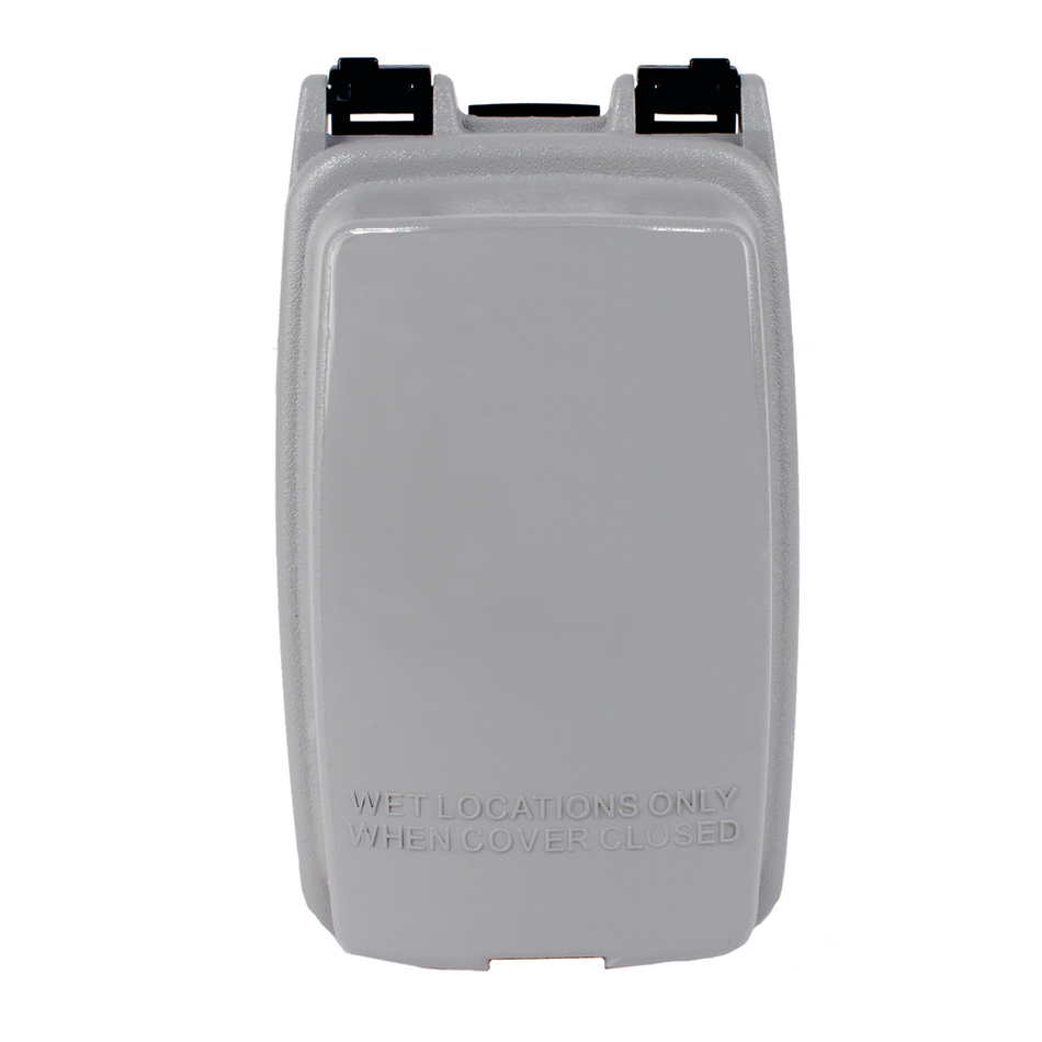 Intermatic WP1000GC, Plastic In-Use Weatherproof Cover, Single-Gang, Vertical, 2.25" Gray