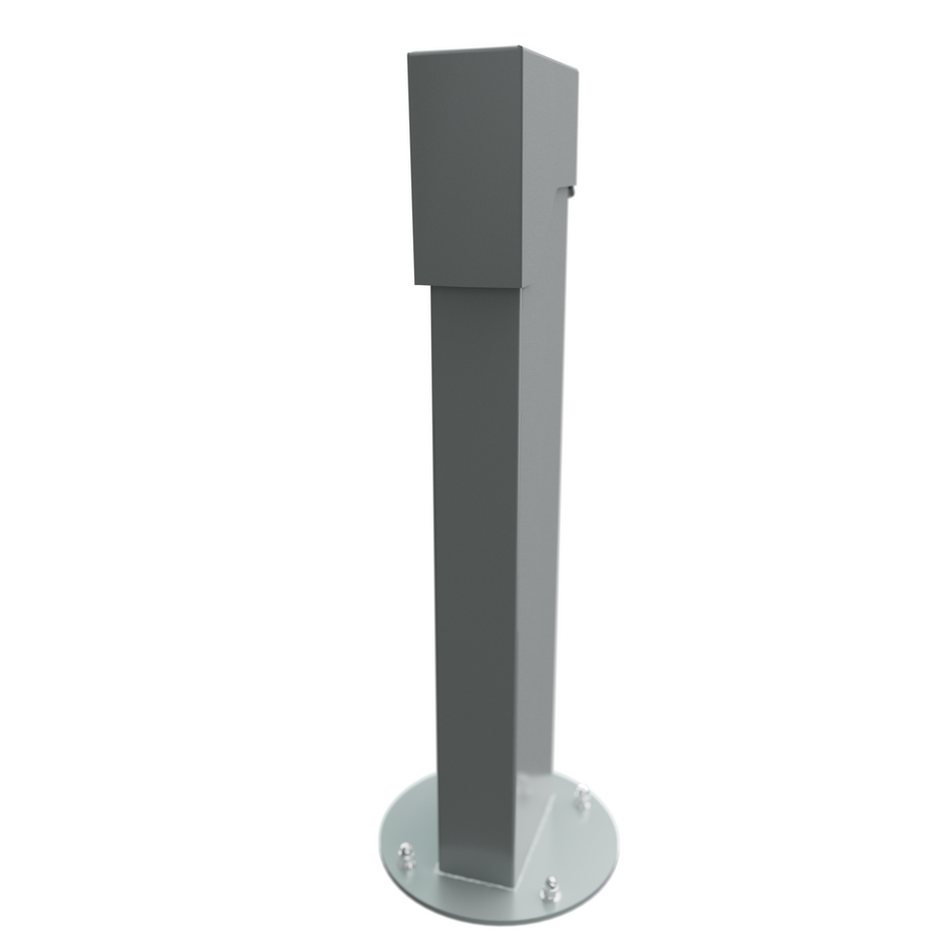 Intermatic OP2GY24, 2x4, 24" Single-Gang GFCI Mount Hinge Top Pedestal, Gray