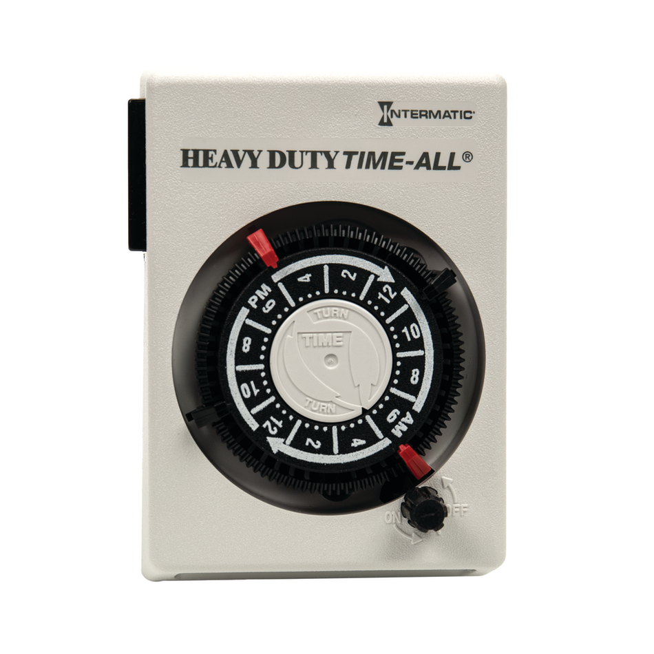 Intermatic HB112, Heavy-Duty Appliance Plug-In Timer, 24 Hour, 3-prong Grounded Plug and Receptacle, 3600W, 240V