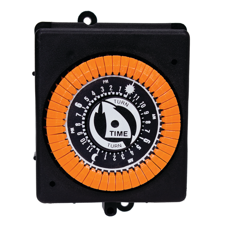 Intermatic PB913N, 24-Hour 120V Mechanical Panel Mount Timer, 48 Trippers