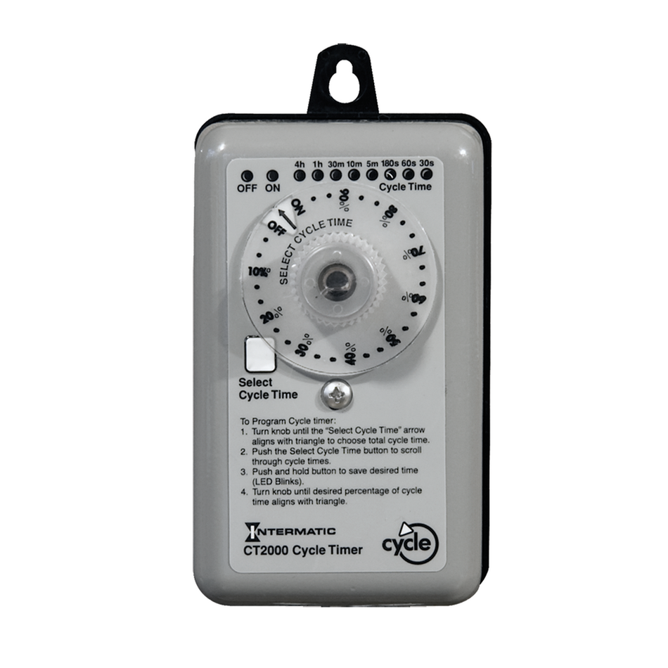 Intermatic CT2000, Percentage Cycle Time Switch, 120-240V, 60Hz, SPST, 20 Amps ﻿