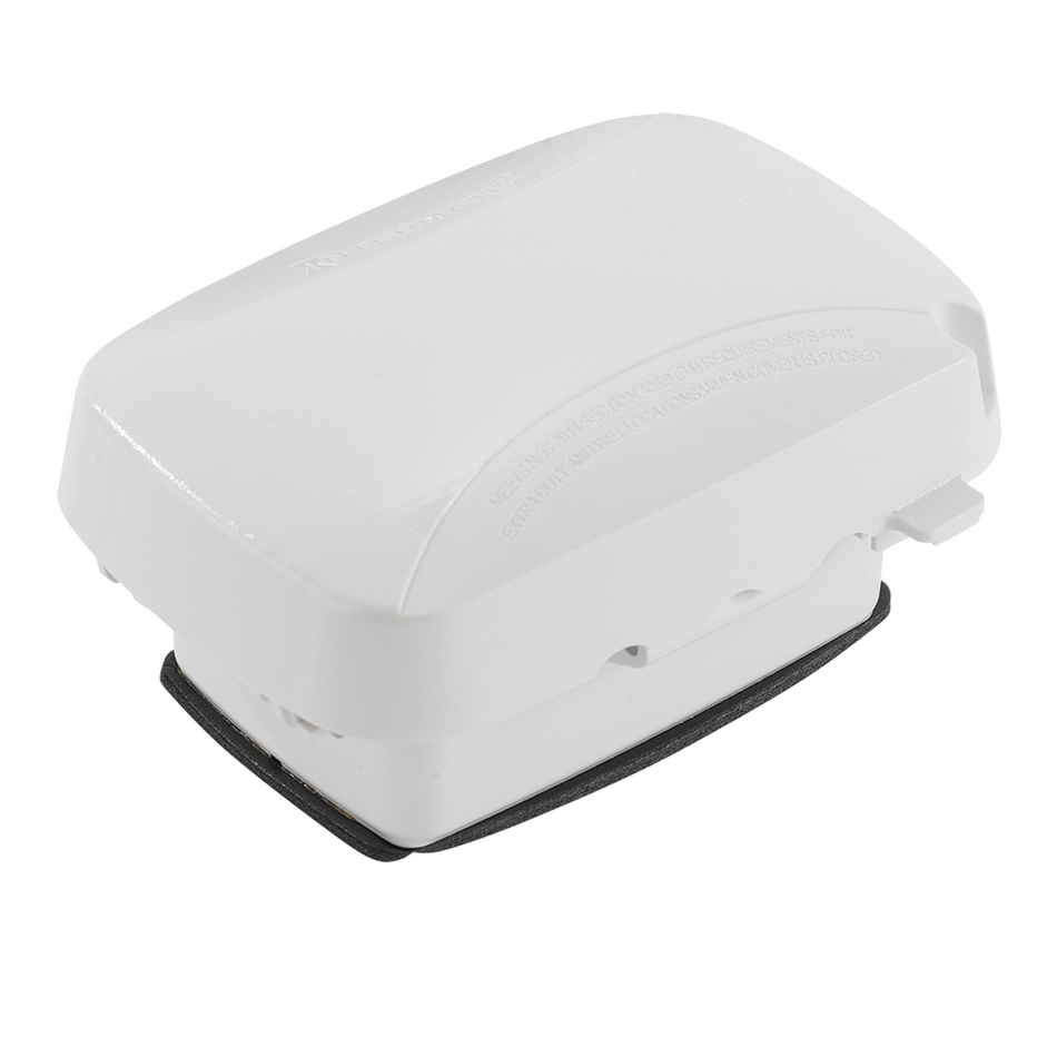 Intermatic WP5100W, Extra-Duty Plastic In-Use Weatherproof Cover, Single-Gang, Vrt/Hrz, 2.75" White