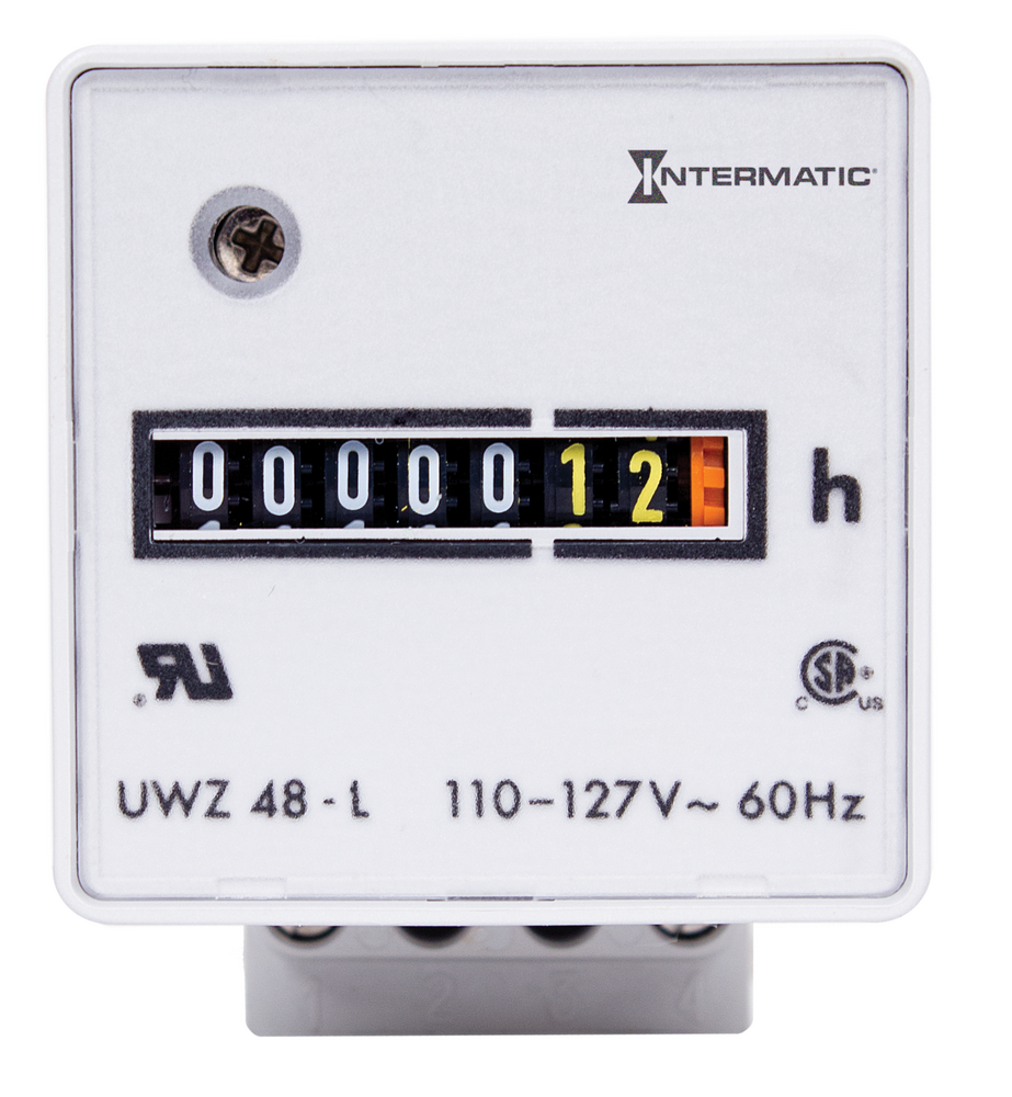 Intermatic UWZ48-24U, AC Hour Meter, 24 VAC