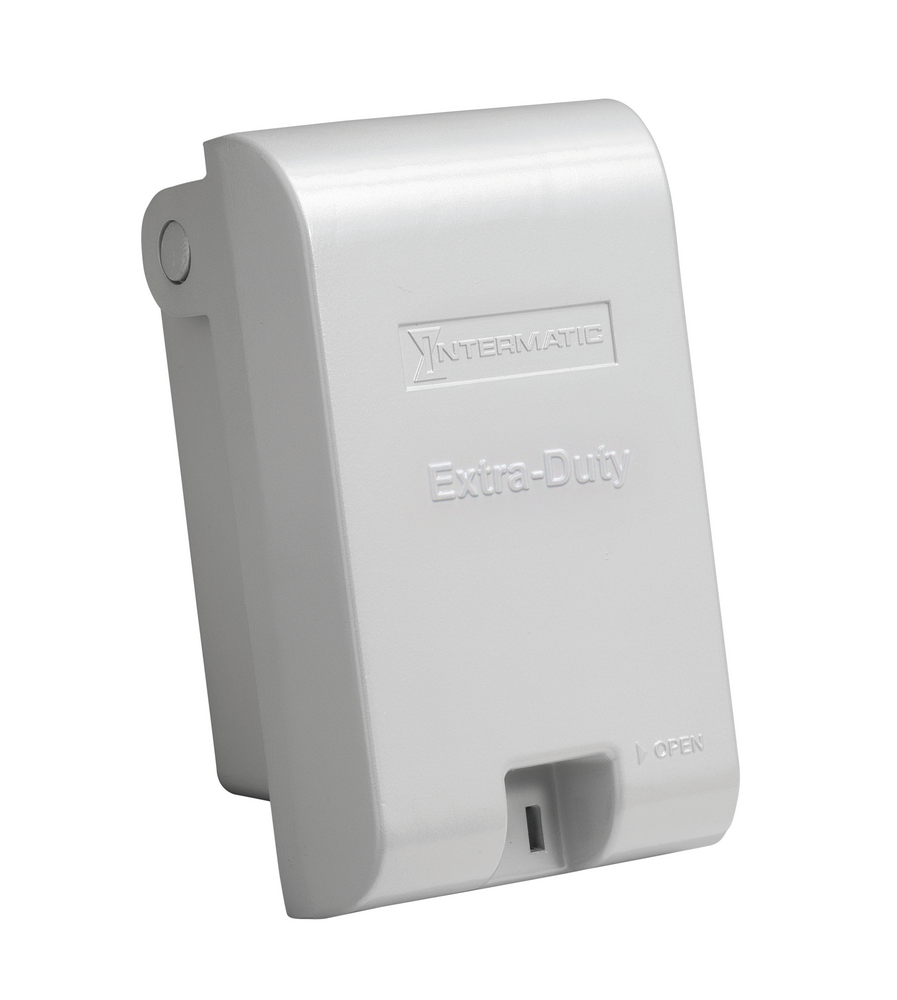 Intermatic WP3110MXD, Extra-Duty Die-Cast In-Use Weatherproof Cover, Single-Gang, Vrt, 2.75" Gray