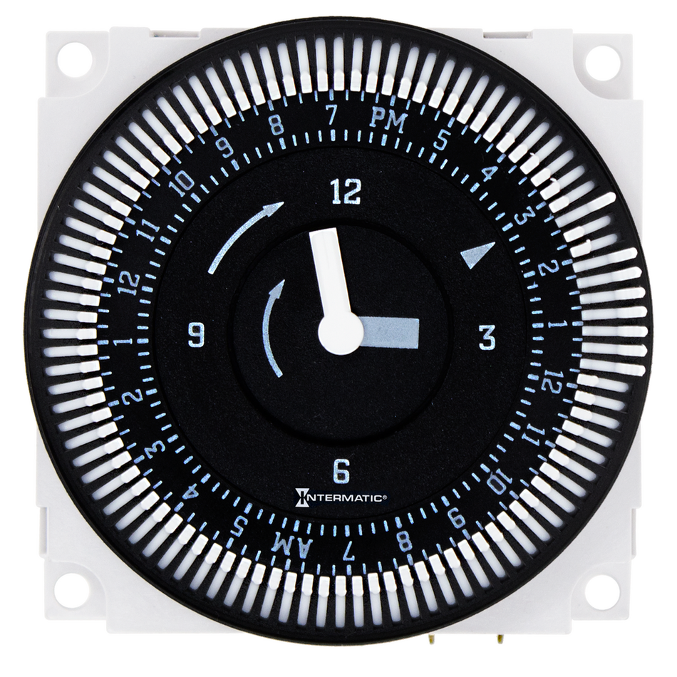 Intermatic FM1STUZ-24U, 24-Hour 24V Electromechanical Panel Mount Timer Module, 15 Minute Intervals, 21A, SPDT