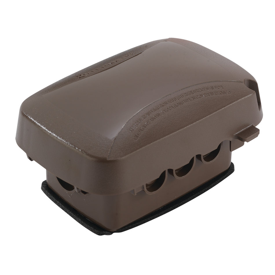 Intermatic WP5100BR, Extra-Duty Plastic In-Use Weatherproof Cover, Single-Gang, Vrt/Hrz, 2.75" Bronze