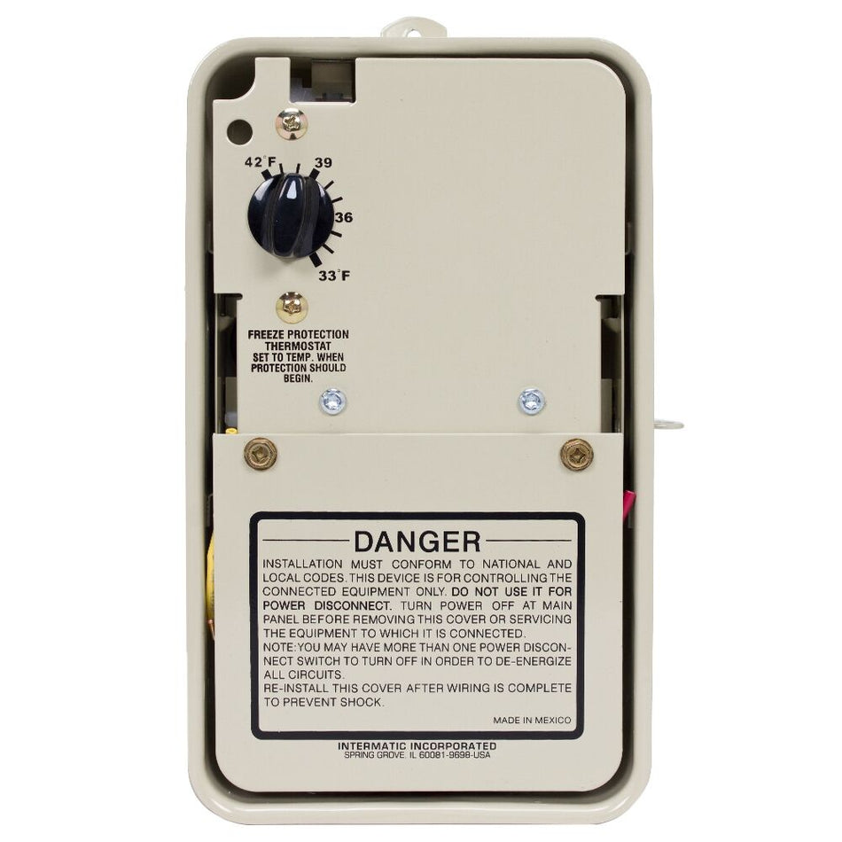 Intermatic PF1103, Freeze Protection Thermostat only for 120/240V Applications, Type 3R Metal Enclosure