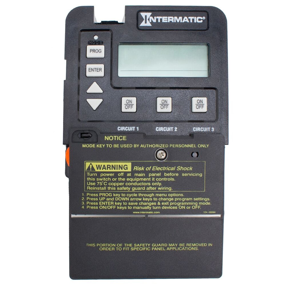 Intermatic P1353ME, 24-Hour Time Control, 3-Circuit, Mechanism Only, 120/240V