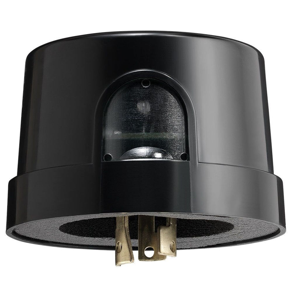 Intermatic NF10KL, NIGHTFOX Select Grade Locking Type Electronic Photocontrol, 120-277 V, Black, 10kV/5kA Surge Protection Per C136.10