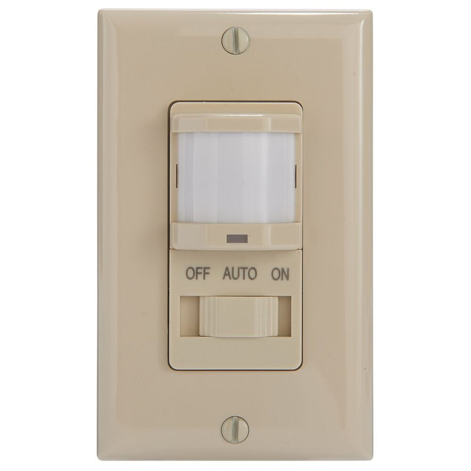Intermatic IOS-DSIF-IV, Residential In-Wall PIR Occupancy Sensor, Ivory