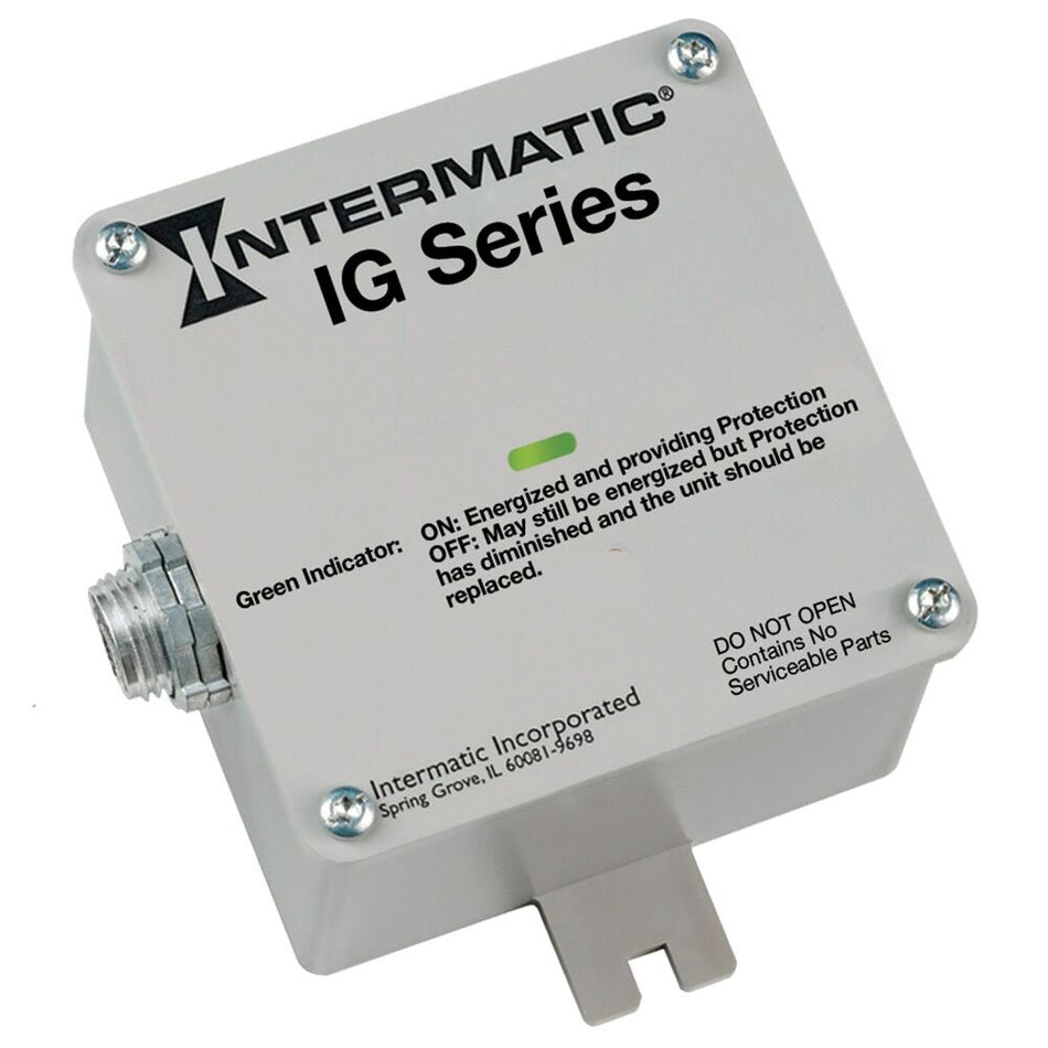 Intermatic IG1200RC3, Surge Protective Device, Single (Split) Phase, 3-Mode, 120/240 VAC 1Ph, Type 1 or Type 2, Outdoor type 3R plastic, Gray