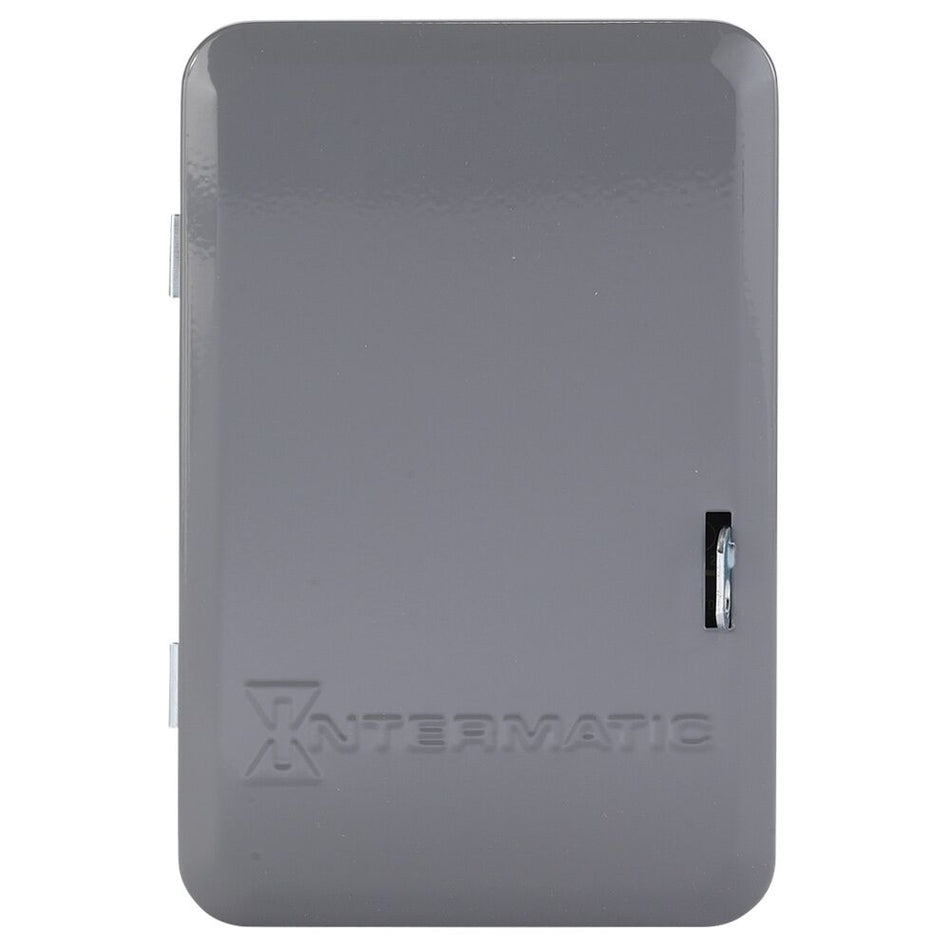 Intermatic ET8215C, Astronomic 7-Day 2-Circuit Electronic Control, NEMA 1 Indoor Metal Enclosure, 2-SPST, 120-277 Volt