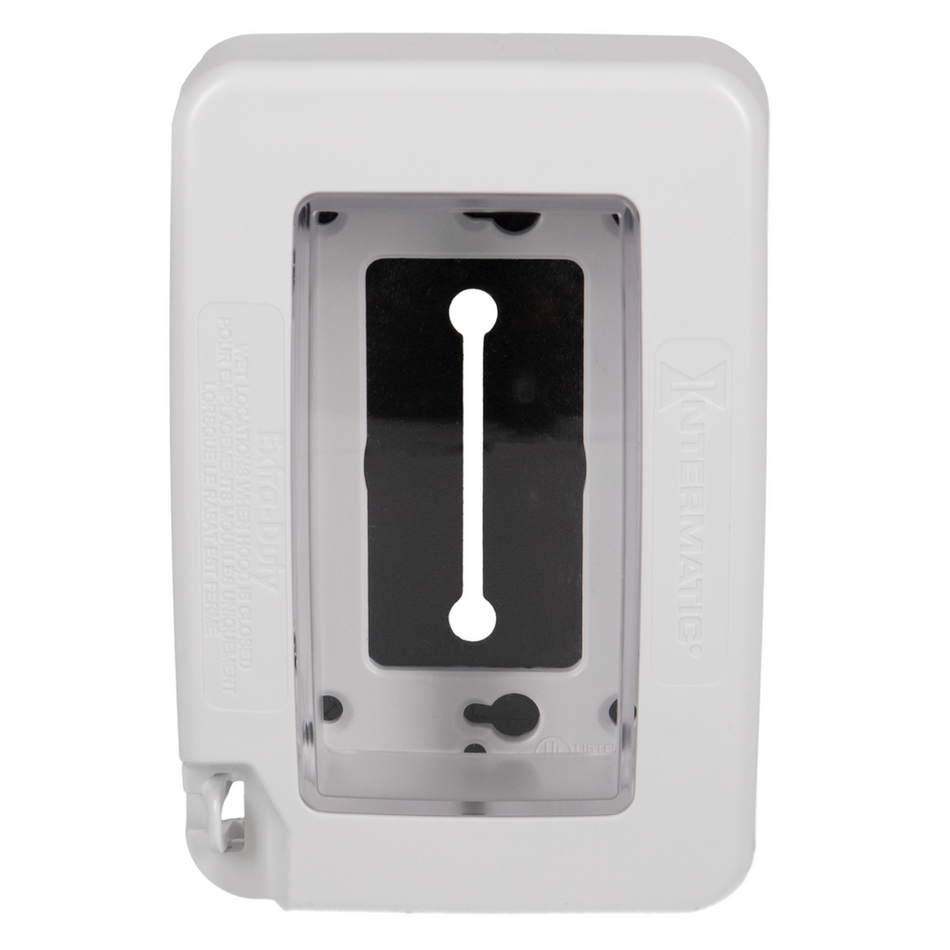 Intermatic WP7000W, Low-Profile Extra-Duty Plastic In-Use Weatherproof Cover, Single-Gang, Vrt/Hrz, White
