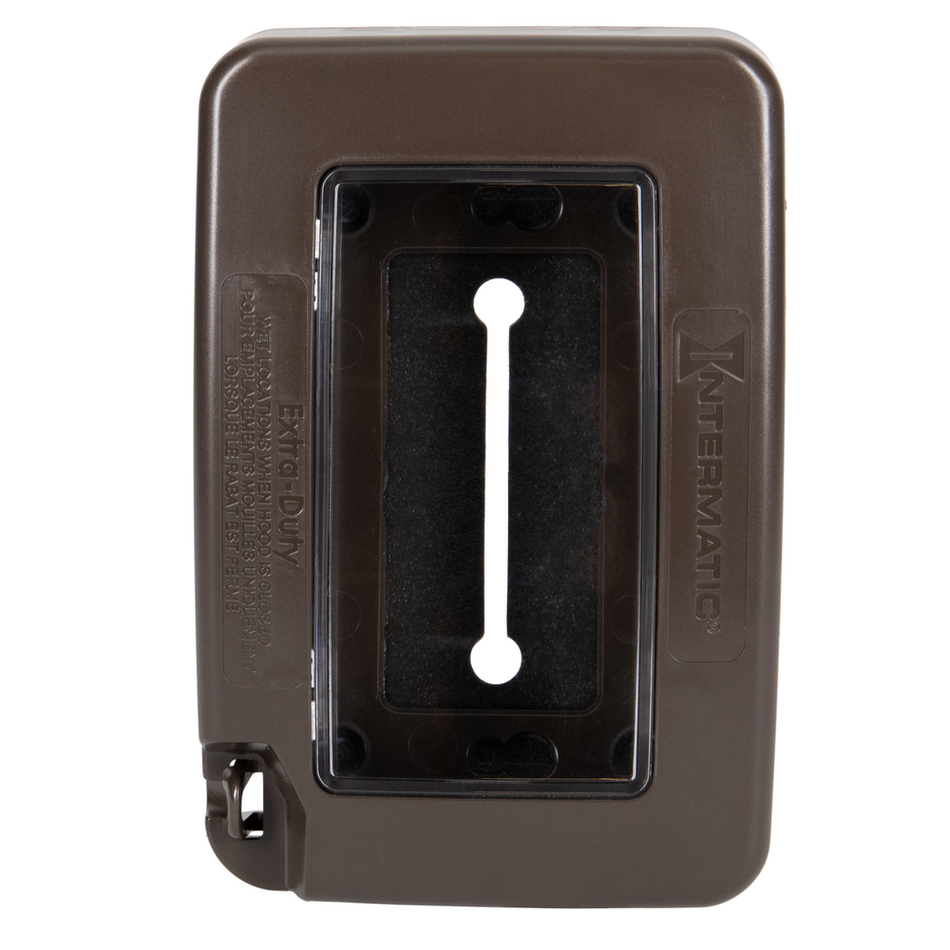 Intermatic WP7000BR, Low-Profile Extra-Duty Plastic In-Use Weatherproof Cover, Single-Gang, Vrt/Hrz, Bronze