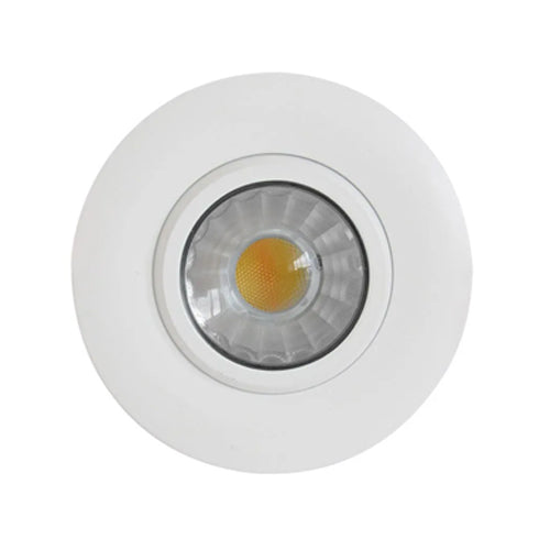 Etlin-Daniels DLSGR3-614WD-WH, 3'' Round Integrated LED Slim Gimbal Recessed Downlight, Triac Warm Dimmable, 120V, 6W, 420LM, 4000K Cool White, White