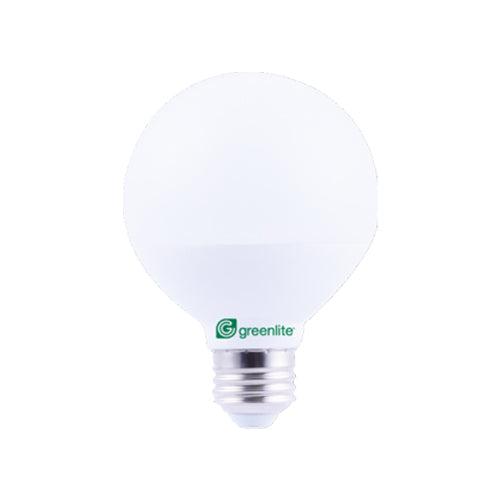 Greenlite 60177, 5W LED Globe 40W Equivalent, G25, 3000K Bright White, 450 Lumens, Medium E26 Base, Non-dimmable, 12 Packs
