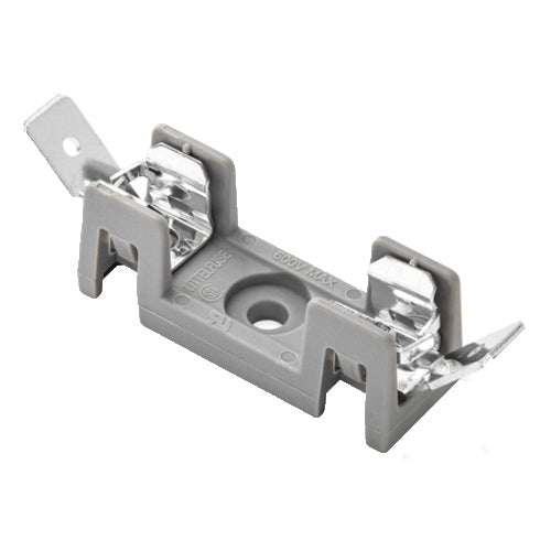 Littelfuse 354 Series 30A OMNI-BLOK Fuse Block for 3AG Fuse, NEMA Style 1/4” Quick Clip Terminals, 12 Poles, 600Vac/Vdc, 354912-GY