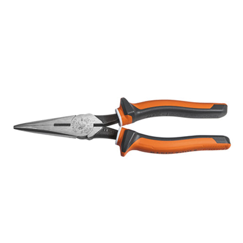 Klein Tools 2038EINS, Long Nose Side Cutter Pliers, 8-In Slim Insulated