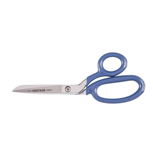 Klein Tools 206LR, Bent Trimmer, Large Ring, Blue Coating, 6-Inch