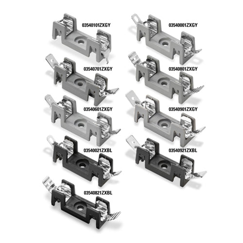 Littelfuse 354 Series 20A OMNI-BLOK Fuse Block for 3AG Fuse, NEMA Style 3/16” Quick Clip Terminals, 1 Pole, 600Vac/Vdc, 354621-BL