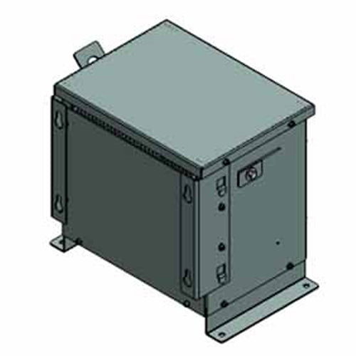 Electric Power 20K6R8C1T1, 20KVA, Isolation Type Transformer, 3 Phase, Primary 600V,  Secondary 460Y/266V, Copper