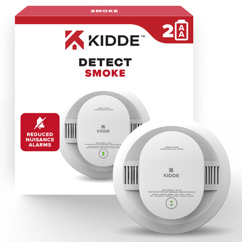 Kidde 20SDR-CA, DETECT Series Smoke Alarm, AA Battery Powered, Ordering P/N #: 21031451