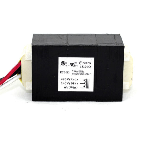 E Craftsmen 210099, Slim-Line 480V Down to 240V 75VA LED Lighting Step-Down Autotransformer