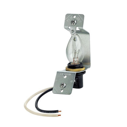 Leviton 2152, Lampholder Assemby for Jewels or Louvre Plates, Use with Standard 2.5'' Box and 4 Watt Bulb
