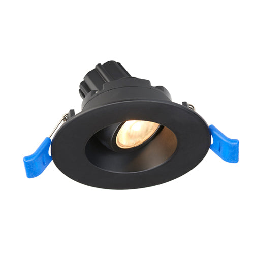 Lotus LRG2-3018K-HO-BK, 2" Round Black Regressed Gimbal LED, 120VAC, Dim to Warm 3000-1800K, 5.5W, 430 Lumens, 36° Beam Angle