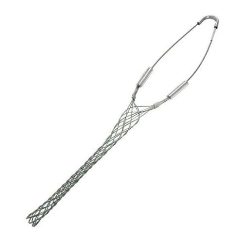 Techspan 2201-003, Standard Support Mesh Grip, Closed Mesh, Double Eye, Single Weave, 0.75''-0.99'' Cable Range, Galvanized Steel